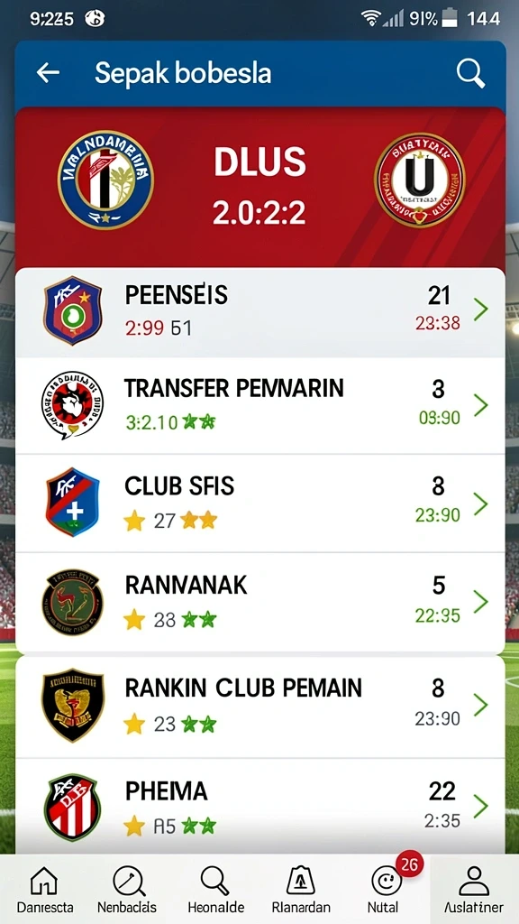 dewalin - Tampilan antarmuka yang user-friendly dan menarik.