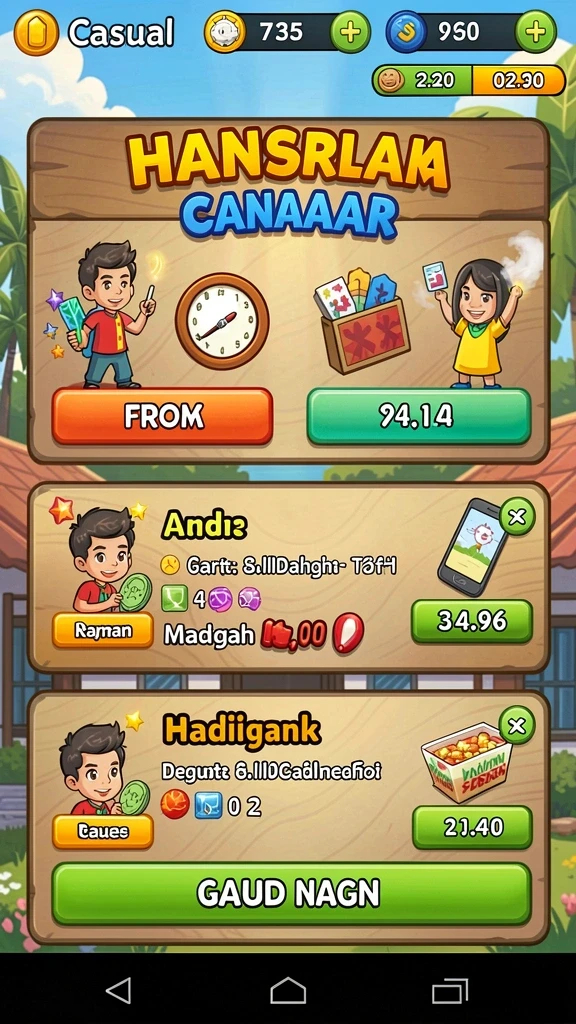 nadimtogel - Tampilan antarmuka yang sederhana dan user-friendly.